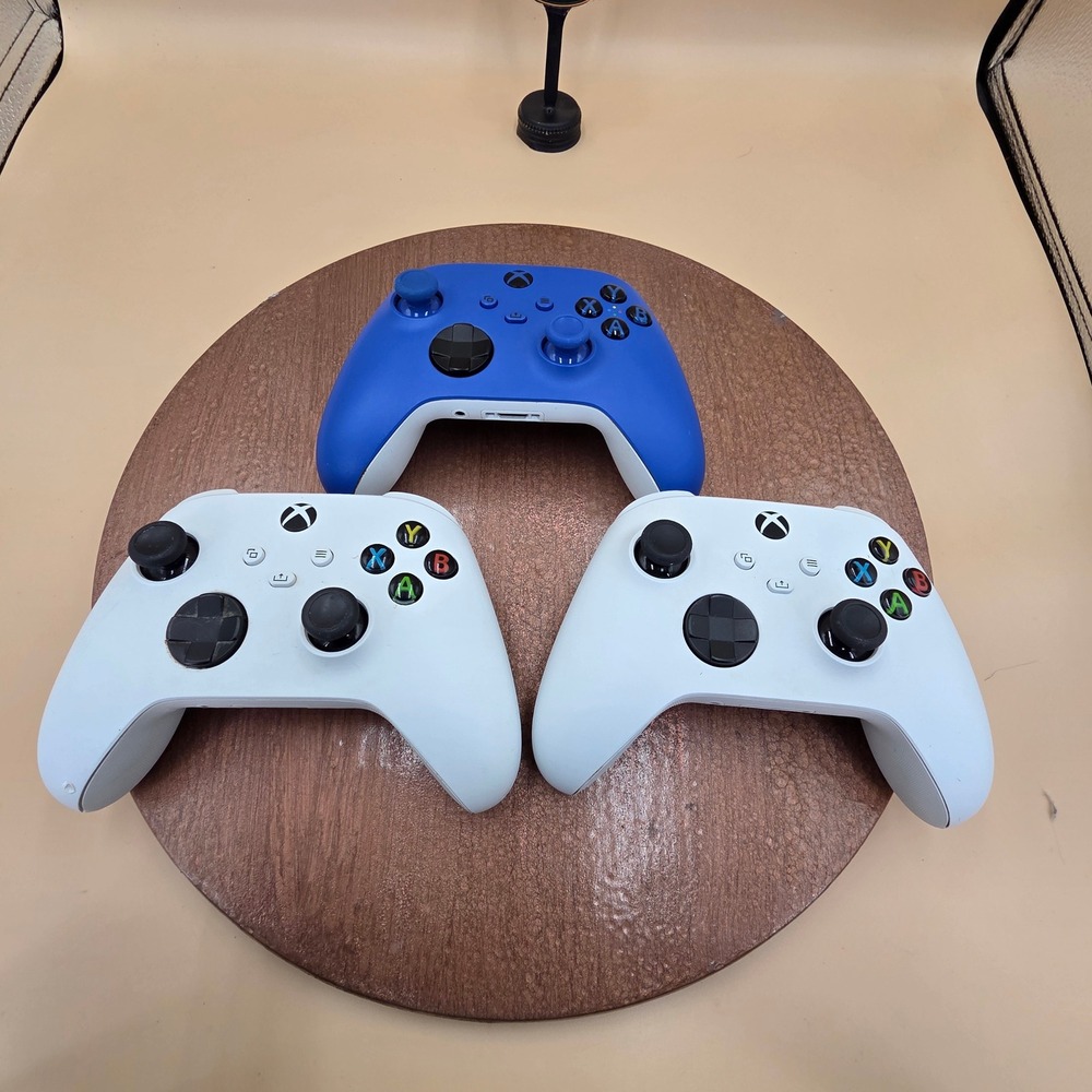 Xbox Wireless Controller Lot of 3 Series X S Shock Blue Robot White 1914
